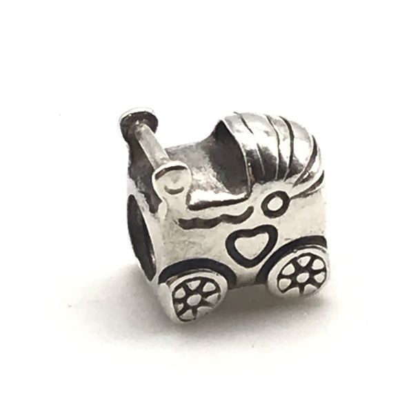 Pandora Retired Baby Stroller Charm - Picture 1 of 4